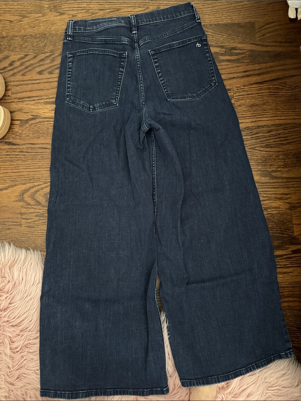 rag & bone Dark Indigo Wide-Leg Jeans - Picture 2 of 3